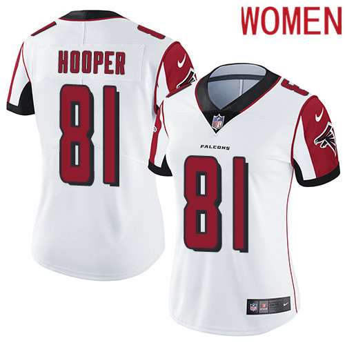 2019 Women Atlanta Falcons 81 Hooper white Nike Vapor Untouchable Limited NFL Jersey